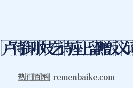 卢侍御小妓乞诗座上留赠反义词是什么意思的图片